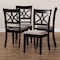 Baxton Studio Clarke Sand Upholstered and Espresso Wood 4-Piece Dining Chair Set 166-10760 - alternate 5